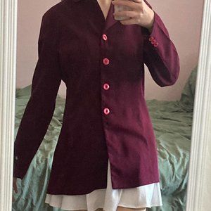Size 6-Burgundy maroon suit blazer